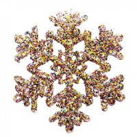 Ялинкова іграшка Novogod`ko Сніжинки 12 cм 2 шт Пластик Кольорові (974874)