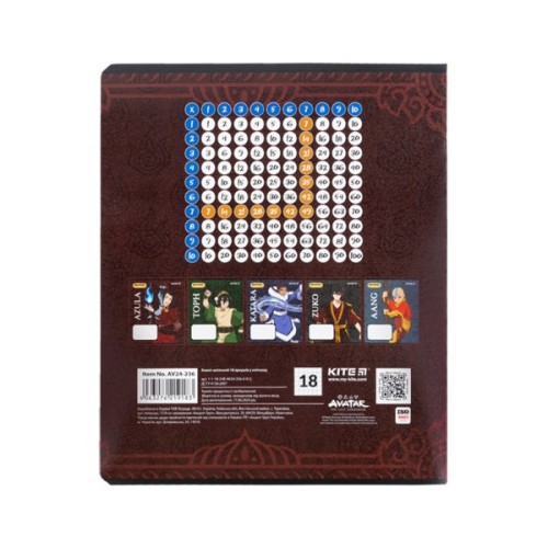Зошит Kite Avatar, 18 аркушів, клітинка (AV24-236)