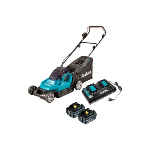 Газонокосарка Makita LXT, 18V+18V,,2x5Ah, DC18RD, 430мм (DLM432PT2)
