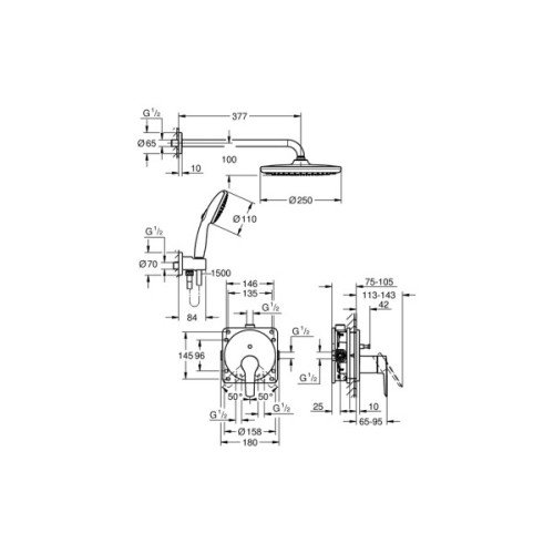 Душовий гарнітур Grohe QuickFix 25292000