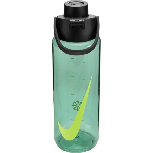 Пляшка для води Nike TR RENEW RECHARGE CHUG BOTTLE 24 OZ N.100.7636.011.24 зелений, чорний 709 мл (887791805515)