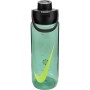 Пляшка для води Nike TR RENEW RECHARGE CHUG BOTTLE 24 OZ N.100.7636.011.24 зелений, чорний 709 мл (887791805515)