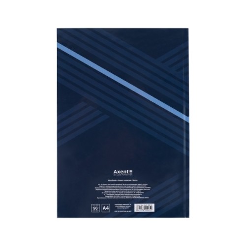 Книга записна Axent Lines А4, 96 аркушів, клітинка, синя (8422-581-A)