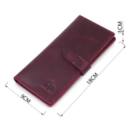 Гаманець Grande Pelle Бордовий (11561)