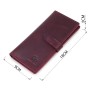 Гаманець Grande Pelle Бордовий (11561)