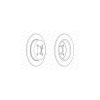 Гальмівний диск FERODO DDF2071C