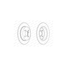 Гальмівний диск FERODO DDF2071C