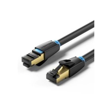 Патч-корд 1.5м, S/FTP cat 8 RJ-45 black Vention (IKABG)