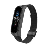 Ремінець до фітнес браслета BeCover Metal для Xiaomi Mi Smart Band 8 Black (709357)