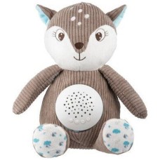 М'яка іграшка Canpol плюшева музична з проектором Оленя - коричнева (77/206_brow)