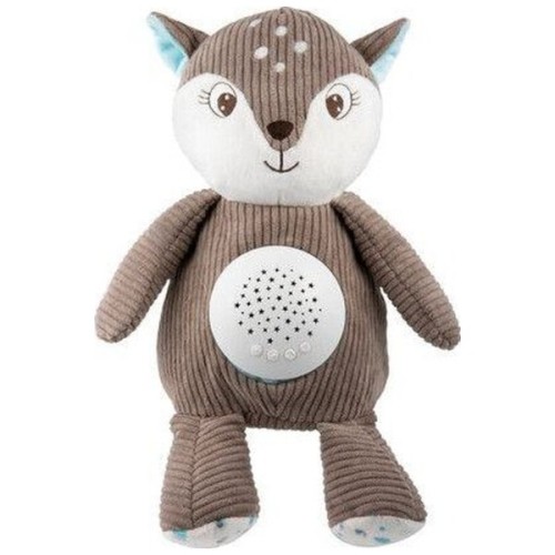 М'яка іграшка Canpol плюшева музична з проектором Оленя - коричнева (77/206_brow)