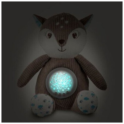 М'яка іграшка Canpol плюшева музична з проектором Оленя - коричнева (77/206_brow)