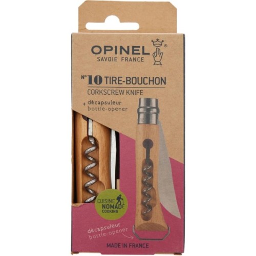 Ніж Opinel 10 VRI Inox Corkscrew (002578)