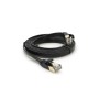 Патч-корд 1.5м UTP cat.7, CU, RJ45, плоский, black Weepda (PCMF-CU7/1.5Bk)