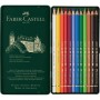 Олівці кольорові Faber-Castell Polychromos, металева коробка, 12 кольорів (110012) (15440)