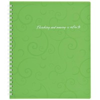 Блокнот Buromax spiral side, В5, 80sheets, Barocco, square, green (BM.2419-615)