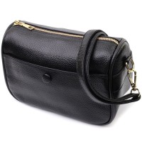 Сумка Vintage З натуральної шкіри Чорна (22590)