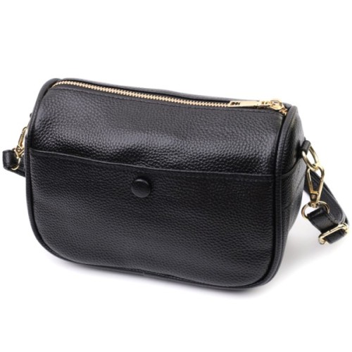 Сумка Vintage З натуральної шкіри Чорна (22590)