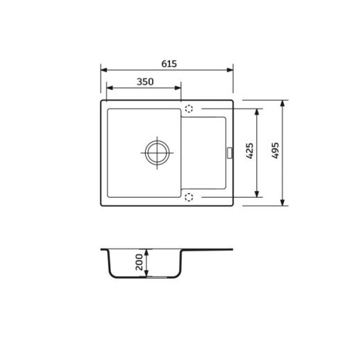 Мийка кухонна Adamant Minimal Old stone + змішувач + дозатор (1824296902310)