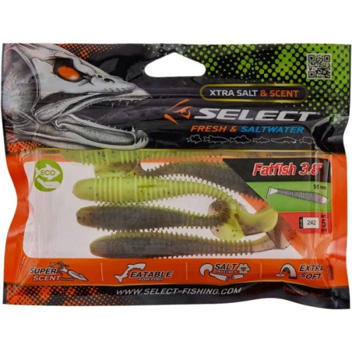 Силікон рибальський Select FatFish 3.8" 242 (5 шт/уп) (1870.72.06)