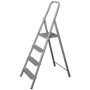 Драбина Eurogold зварна 4-х сходинкова GREY, 156х49х9см, Арт.214 (ЕГ-214 GREY)