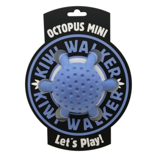 Іграшка для собак Kiwi Walker Восьминіг 13 см блакитна (8596075002787)