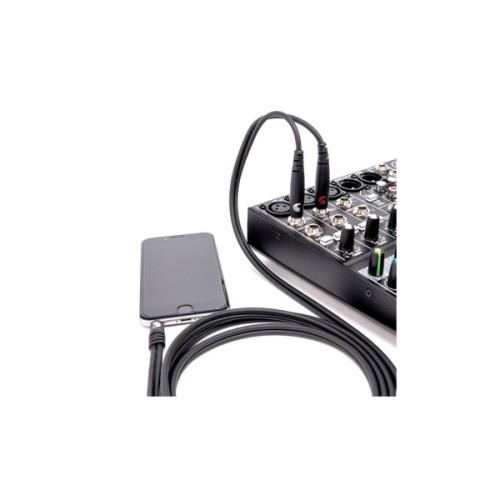 Інсертний кабель D'Addario Custom Series 1/8" to Dual 1/4" Audio Cable (1.8m) (PW-MPTS-06)