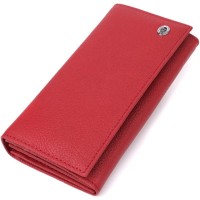 Гаманець ST Leather З натуральної шкіри Червоний (23087)
