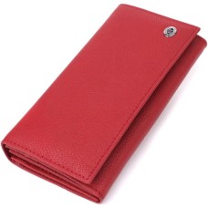 Гаманець ST Leather З натуральної шкіри Червоний (23087)
