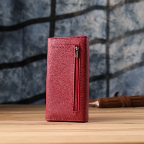 Гаманець ST Leather З натуральної шкіри Червоний (23087)