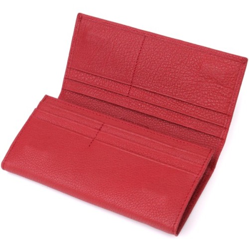 Гаманець ST Leather З натуральної шкіри Червоний (23087)