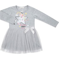 Плаття дитяче POP FASHION з єдинорогом (6738-98G-gray)