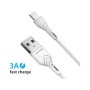 Зарядний пристрій Grand-X Quick Charge QС3.0, + cable USB -> Type C 1m white (CH-550WT)