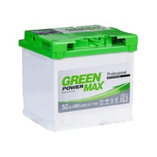 Акумулятор автомобільний GREEN POWER MAX 52Ah Ев (-/+) (000022374)