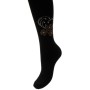 Колготки дитячі BNM з квітами зі страз (M0C0302-1183-11G-black)