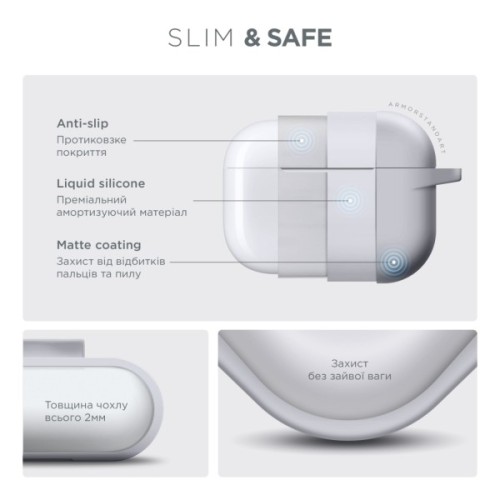 Чохол для навушників Armorstandart Hang Case For Apple Airpods Pro White (ARM56071)