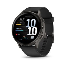 Смарт-годинник Garmin Venu 4 (45mm), Black w/ Slate + Black, GPS смарт-годинник (010-03014-00)