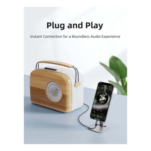 Кабель мультимедійний USB-C to 3.5mm M 1.0m Cabletime (CA915767)