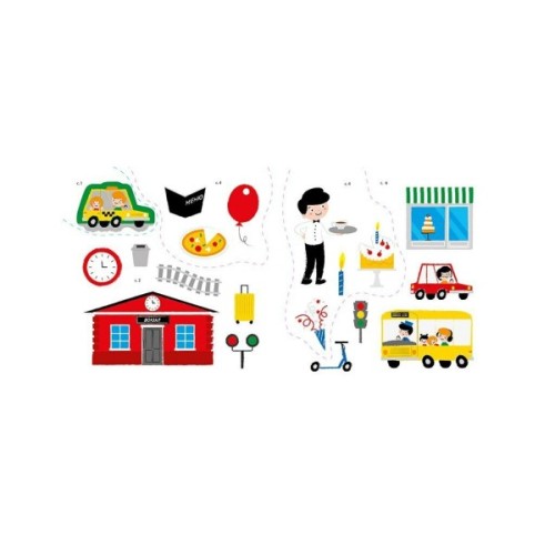 Книга Мої перші слова з наліпками. У місті - Альона Пуляєва Ранок (9786170986870)