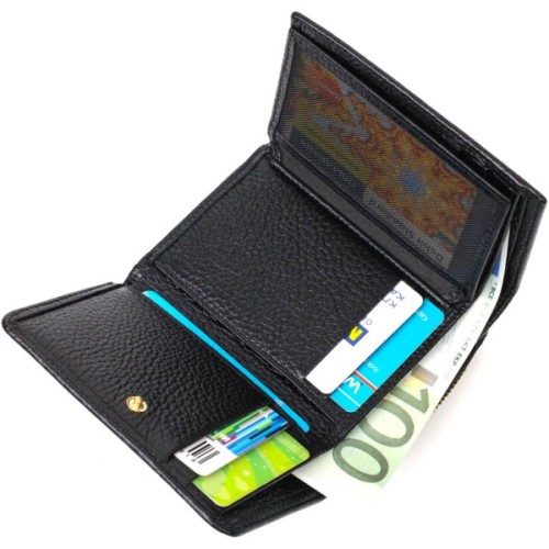 Портмоне Tony Bellucci З натуральної шкіри Чорне (22024)