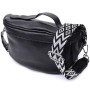 Сумка Vintage Жіноча через плече з натуральної шкіри Чорна (22655)