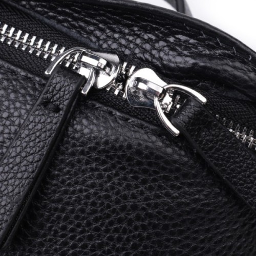 Сумка Vintage Жіноча через плече з натуральної шкіри Чорна (22655)