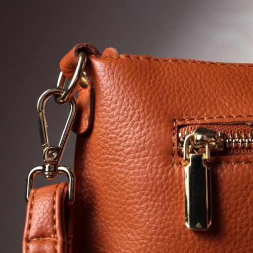 Сумка Vintage З натуральної шкіри Руда (22645)