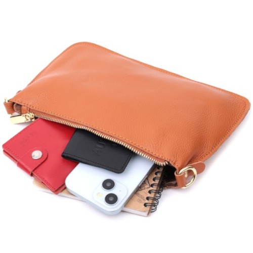 Сумка Vintage З натуральної шкіри Руда (22645)