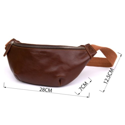 Сумка Grande Pelle Поясна Руда (11315)