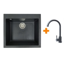Мийка кухонна Adamant Univer графіт + змішувач (4824296912113)