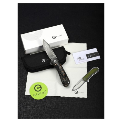 Ніж Civivi Elementum, Damascus, Carbon Fiber (C907C-DS3)