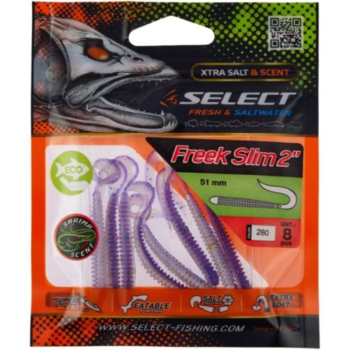 Силікон рибальський Select Freek Slim 2" 280 (8 шт/уп) (1870.72.54)