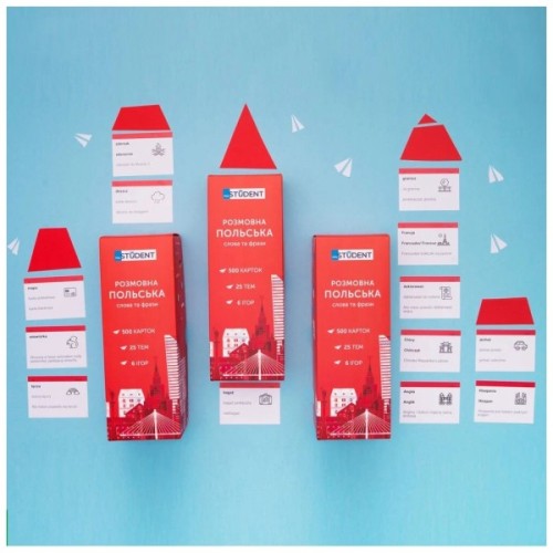 Навчальний набір English Student Картки для розмовної польської мови, українська (39122656)