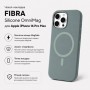 Чохол до мобільного телефона BeCover FIBRA Silicone OmniMag Apple iPhone 16 Pro Max Gray (716236)